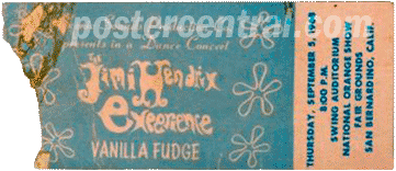 Jimi Hendrix Experience ticket